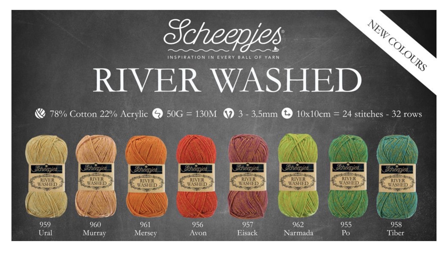 River Washed- alle Farben für NS 3,0-3,5