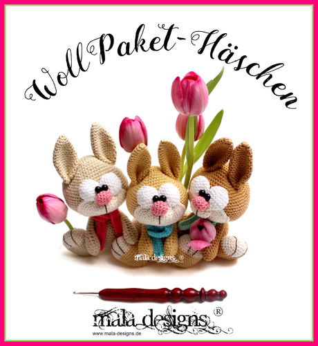WollPaket mala designs: Häschen