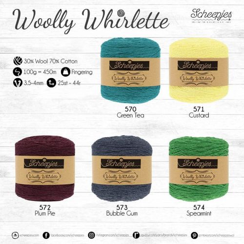 Woolly Whirlette- passend zu den Woolly Whirls, 100g