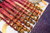 WollLolli handgedrechselte Rokokos aus WolliWood, Farbreihe Pink/Gelb,NS 6,5 Knit Pro