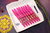 WollLolli Rokoko aus pinkem DragonWood mit Glimmer SecretWorld Gold oder Silber, NS Tulip wählbar