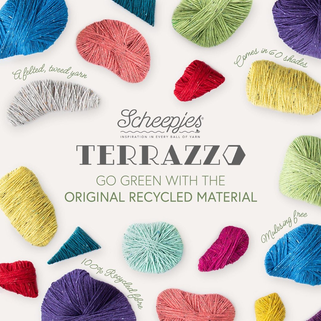 Terrazzo- vollständig recyceltes Garn von Scheepjes mit Sprenkel-Farbeffekt